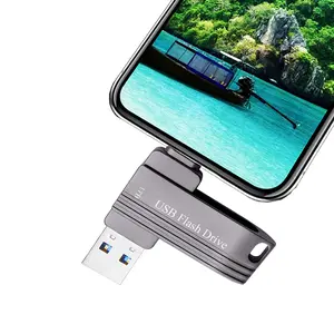 USB Flash Drive 1TB for iPhone Photo Stick,USB Thumb Drives for Android Phone,USB C Memory Stick External Storage Richwell Compatible iPhone Pad Pro Android Mac USB C and PC SPD05 Black 1TB