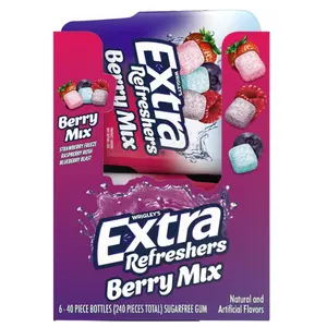 EXTRA Gum Sugar-Free Chewing Gum, Berry Mix - 3.21-Ounce 40-Piece Bottle (Pack of 6)