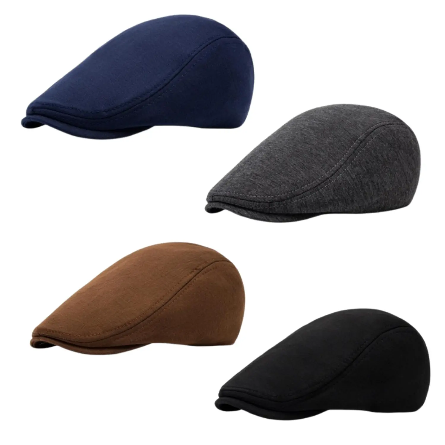 4Pcs Men's Newsboy Caps Gatsby Cabbie Driving Hunting Cap Newsboy Flat Cap Irish Hats Ivy Hat - Home Improvement.