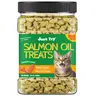 JUST TRY Cat Salmon Oil Treats, Salmon Flavor Omega-3 Skin & Coat Support, Cat Training Biscuits Healthy Cat Treats 13.4 OZ #familyfun