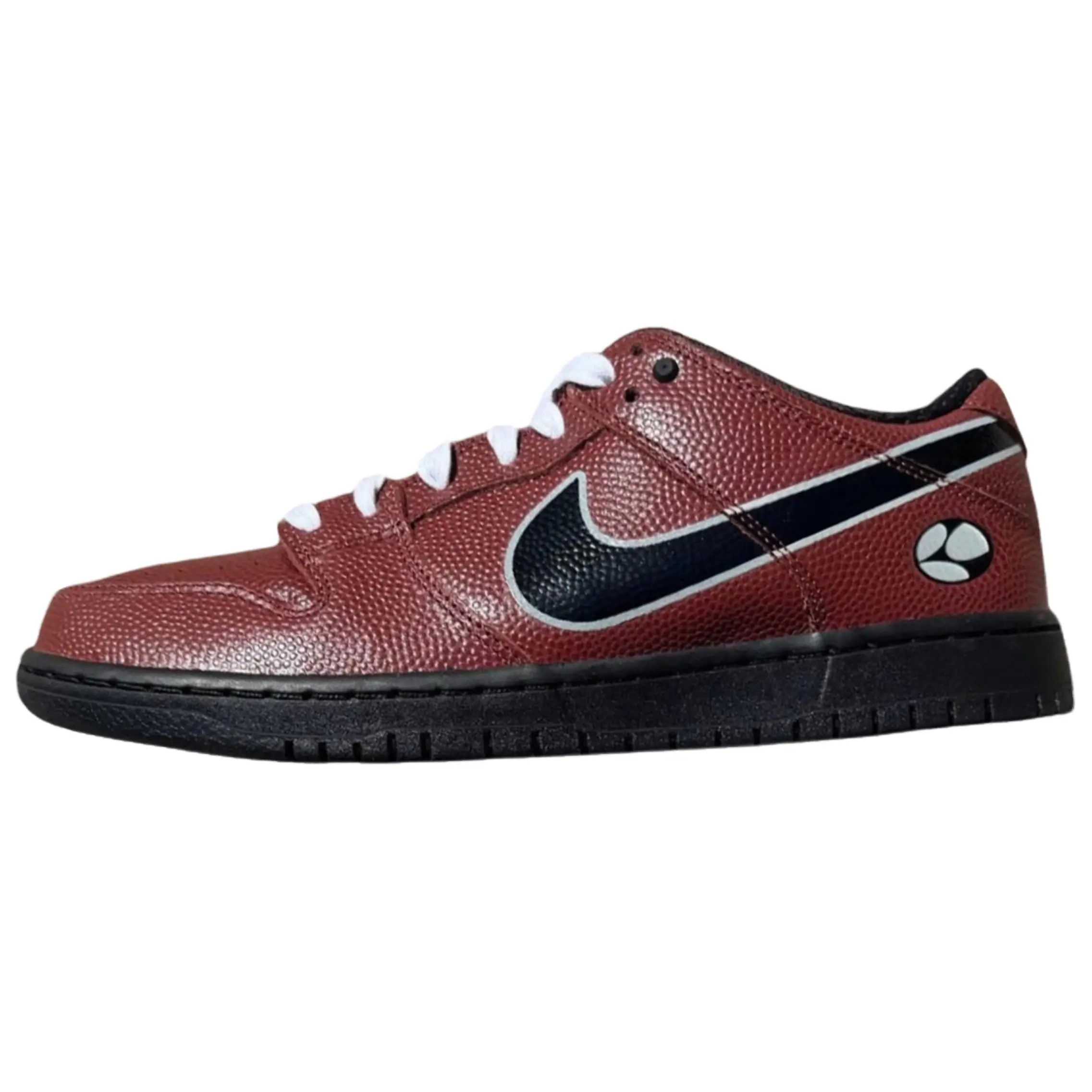 Limosine Skateboards x Nike Dunk SB Low Unisex Athletic Sneakers, Men's/Women's Brown Low-Top Comfortable Slip-Resistant Shoes