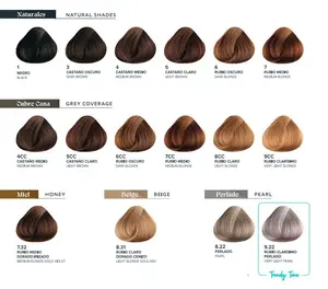 Voglia Hair Products Color Dye 3 fl oz Naturales, Cubre Cana, Miel, Beige, Perlado Haircare