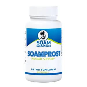 SoamProst x 60 capsules - Prostate supplements - Saw palmetto, pygeum africanum, pumpkin seed - Prostatitis - Noctura - BPH - SOAM VITAMINS