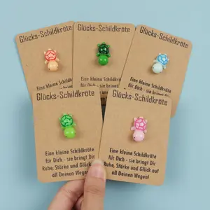 5pcs Colorful Resin Turtle Accessories Gift, Pocket Hugs, Cute Turtle Gift For Family And Best Friends, Resin Material