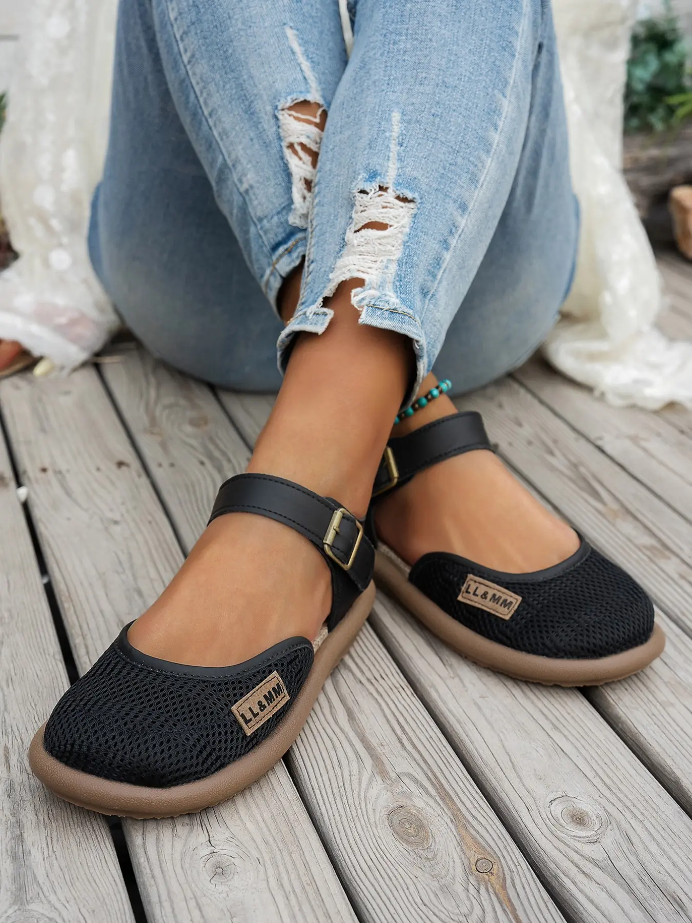 Casual Open-Toe Sandals with Hollow Out Design, Comfortable Non-Slip Footwear for Daily Wear, Perfect for Summer, Rubber, Breathable Sandals, Casual Flat Sandals, Casual Fashion Sandals