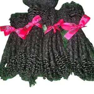 Premium Loc Extensions Natural Human Hair 20 Locs per Bundle Durable Curly Black Heat Resistant Hair Extensions for Customizable Styling Unisex