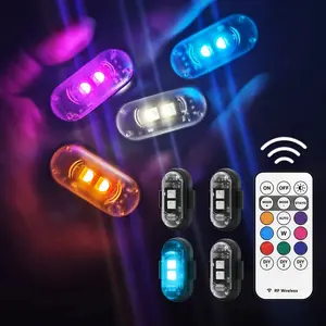 RGB LED Strobe Lights with Remote Control – 4 and 6 Piece Kit for Motorcycle, Car, ATV