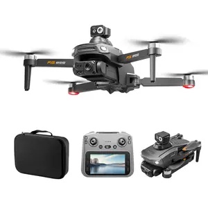 RG800 GPS Aerial Drone High-End Remote Bundle - Dual Cameras, Foldable Design, Brushless Motor, 25-Minute Battery Life, 4.5-Inch Screen Controller, 1-Button Takeoff/Landing/Return