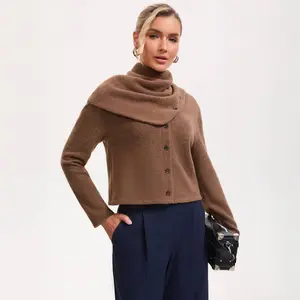 Women's Scarf Detail Cardigan - A New Day
