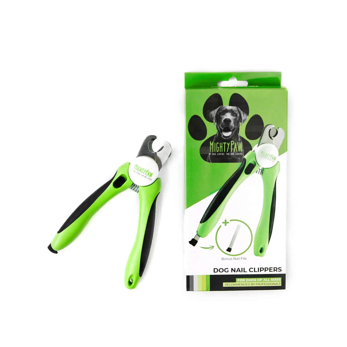 Professional Mighty Paw Dog Nail Clippers with Safety Guard & Locking Switch
