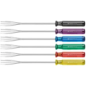 PB Swiss Tools PB 4040.SET Fondue Fork Set, 3-Tine Cheese, 6 pcs