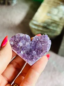 Amethyst Heart Clusters