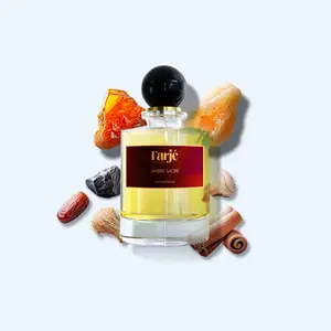 Farje Perfumes – Ambre Sacré Extrait De Parfum 100ml – Finest Niche Quality Ingredients – Amber Spicy Fragrance with Dates, Cinnamon, Olibanum and Labdanum – Warm, Resinous and Long Lasting