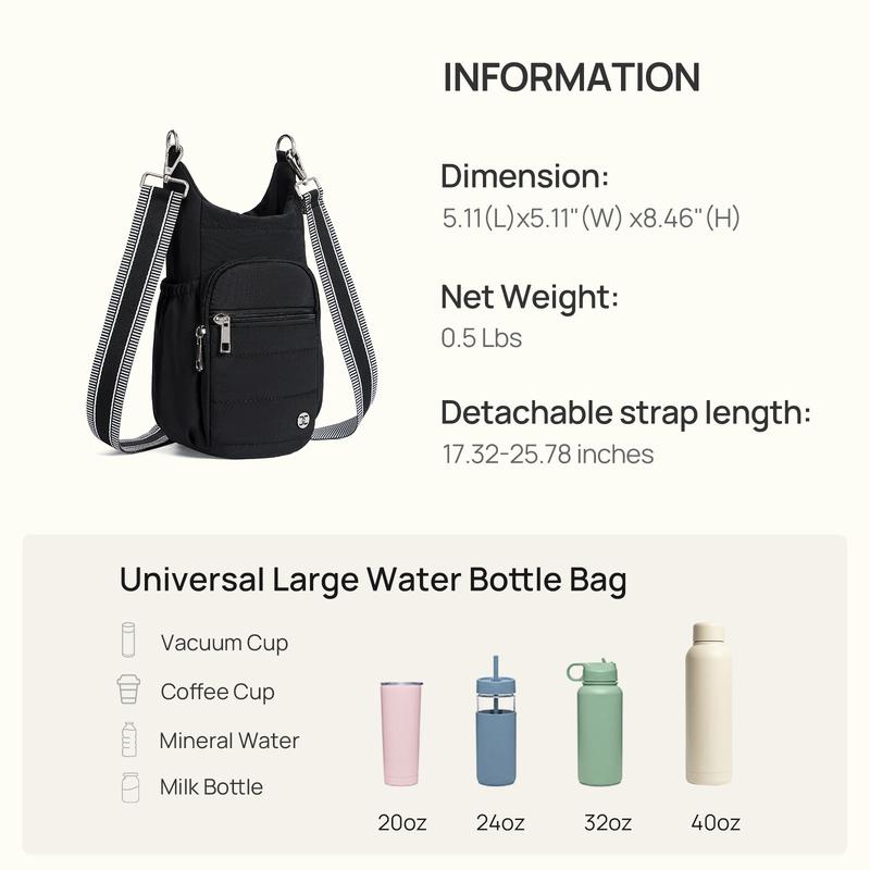 【Telena】 Crossbody Bags for Women and Men Cellphone Wallet Water Bottle Carrier Bag with Strap portable for Walking, Hiking, Cycling, Running Great Gift Purse Travel Essential #TikTokShopBlackFriday