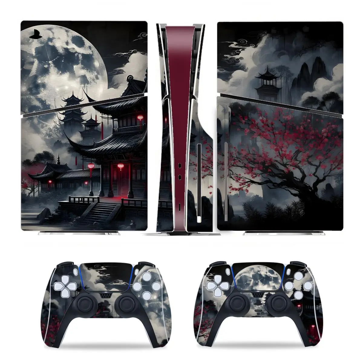 Moon Pattern Game Console Sticker, Stylish 1 Set Waterproof Self ...