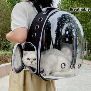 Backpack for Transporting Cats, Portable Transparent Pet Carrier for Outings, Breathable Cat Backpack