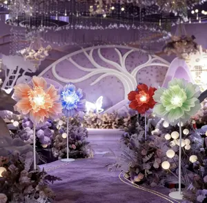 Dancing Petals Flowers Giant SILK Flowers Artificial Craft Flowers for Wedding Stage Decoration Mall Window Display Event Props
