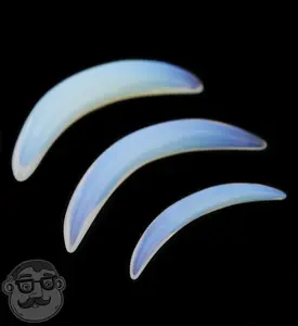 Opalite Glass Septum Tusk