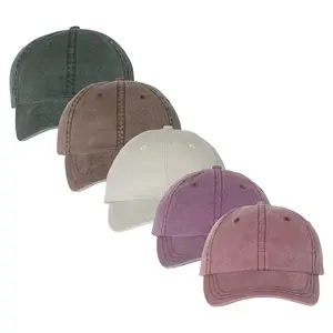 Sportsman Unisex Fitted Cap for Women & Men, Multi Pack Pigment-Dyed Bulk Pre-Curved Hats - 15 Different Colors Cap