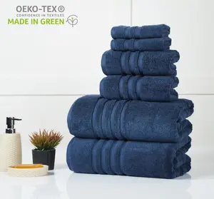 Egyptian Cotton Towel Set: 6-Piece 700 GSM, Ultra Soft & Absorbent