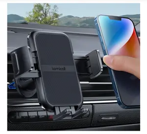 2026 Wider Clamp & Metal Hook Car Phone Holder Vent [Thick Cases Friendly] Phone Holders for Your Car Mount Gfts Automobile Hands Free Accessories for Women Men for iPhone 16 15 14 13 Pro Max