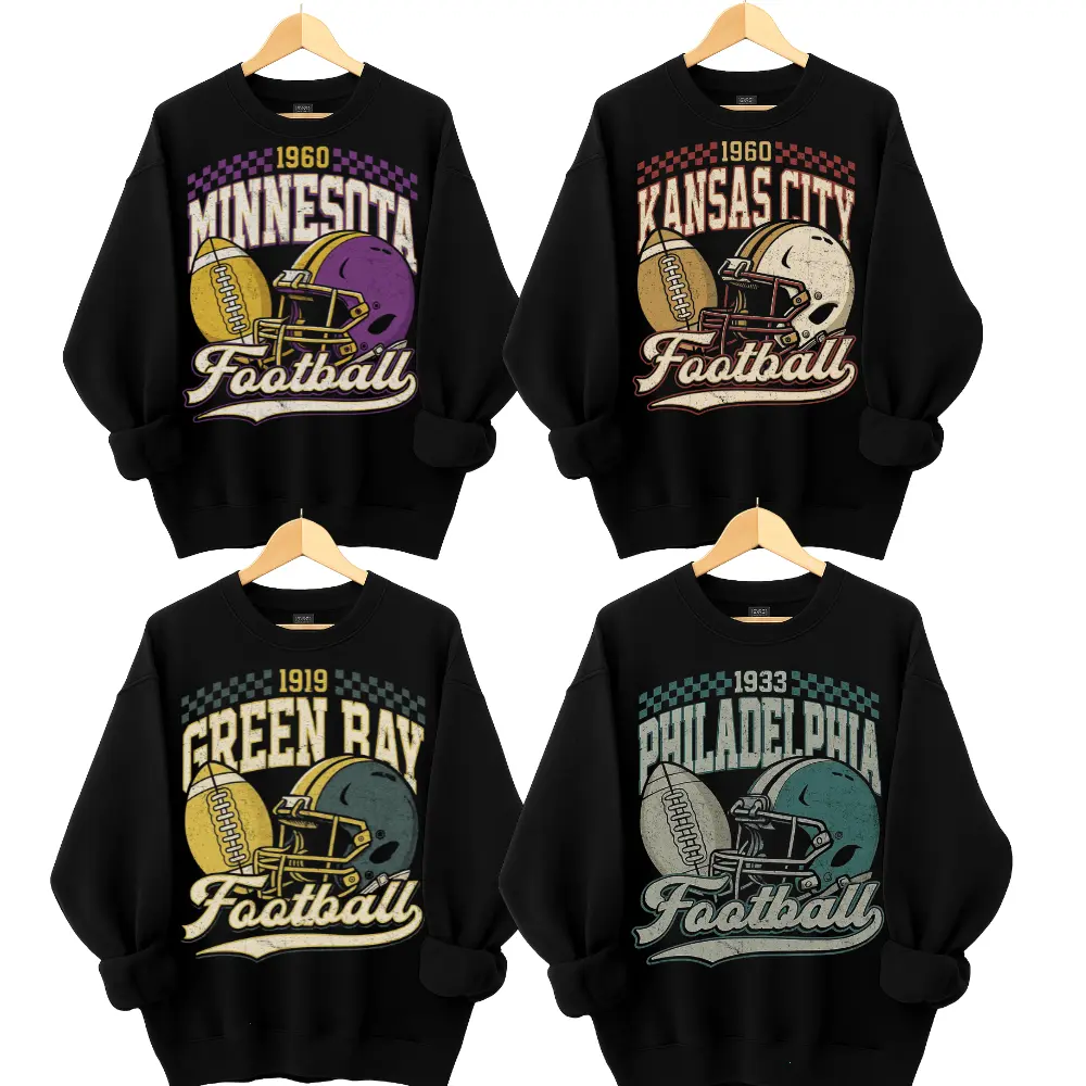Retro Style BOLD Football Helmet All Team Football Crewneck Sweatshirt  Black Color, Hometown Football Game Day Pullover, Vintage Football  Throwback Graphic, Gift For Fans - TikTok Shop