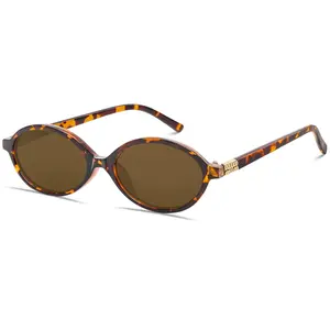 Retro Oval Sunglasses for Women Men Small  Sunglasses Trendy Round Shades Cute Designer Sunnies