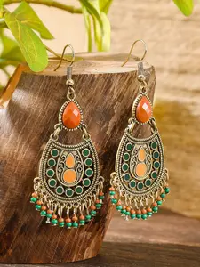 Beaded Tassel Earrings - Bohemian Fringe Drop Earrings Statement, Seed Bead Dangle Earrings, Pendientes De Borla, Idea for Women, Valentine, Boho Style Jewelry