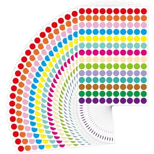 14-inch Color Coding Labels Circle Dot Stickers for Offices, Classrooms and Other Scenes