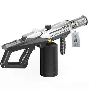 Koackl Propane Torch Gun, Kitchen Torch with Adjustable Flame, Flamethrower Blow Torch Gun, Gas Welding Kits for BBQ, Searing Steak, Camping & Charcoal Torch Lighter(Tank Not Included)