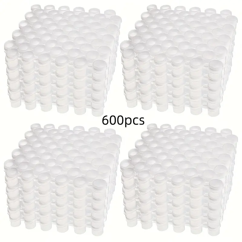 600pcs (6-Box) Handmade Plastic Paint Cans & Palettes Suitable for School Art, Paint Palettes with 2ml Tubes for, Hobbyists, Artists - Paint Boxes for Festivals, Classrooms, Art Supplies