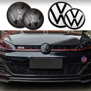 2Pcs/Set Car Front Grill Badge Rear Trunk Emblem Cover Decoration Sticker For Volkswagen Golf 6 (MK6) 2010-2013 Golf 7 (MK7) 2014-2017 Golf7.5 (MK7.5) 2018-2020 Golf 8 (MK8) VARIANT 2021-2023 Golf 7 7.5 VARIANT VW Polo 2013-2016 2017-2020 2021-2023