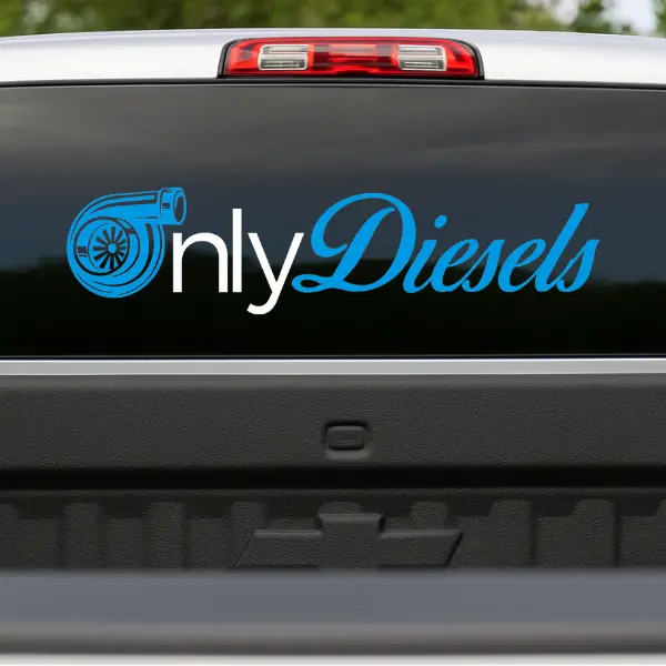 OnlyDiesels Vinyl Decal Car Truck Sticker - 12"