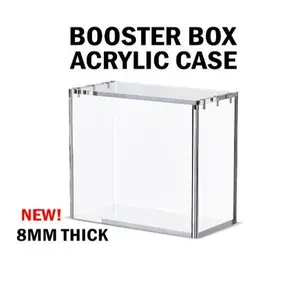 Box Guardian Acrylic Booster Box Premium 8MM Case with Enhanced UV Protection & XL Magnets For Premium Protection For Collectors Durable & Secure Protection