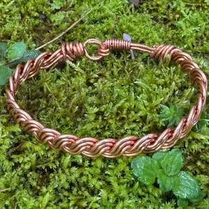 Handmade spiral copper bracelet