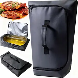 For your father day 270° Opening BBQ Blanket for Resting Meat, Insulated Leak-Proof Meat Resting Bag for Brisket Turkey Pork, Smoker Accessories for Camping Kitchen Party, Anniversary Birthday Gift for Men Dad Husband