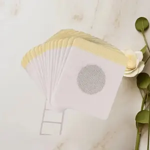 Navel Patch Belly Sticker, Breathable Non-Woven Fabric, Daily Use, Plain Design, X-Type Silhouette, Suitable for All Seasons