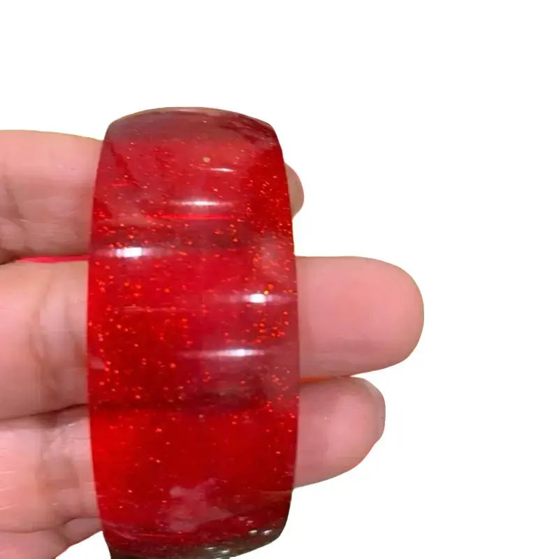 Plastic Broad Bangle Set for Women - Red Color, Smooth Finish, Ideal for Everyday Wear handmade bracelets❤❤❤ mothers day