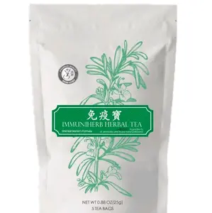 Herb Guru Brand Immuniherb Herbal Tea Bags - 5 Bags, 0.88oz, Natural Ingredients, Traditional Chinese Herbal Tea