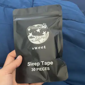 Cloud tape Mouth Tape Pack of 30/60/120 for 1/2/4 Month, Hypoallergenic Adhesive, Mild Tape, Sports Accessories, Black super breathable promotes restful Sleep, Anti Snoring Mouthpiece ,Anti Snoring Set,sleep tape,mouth tape for sleeping,black