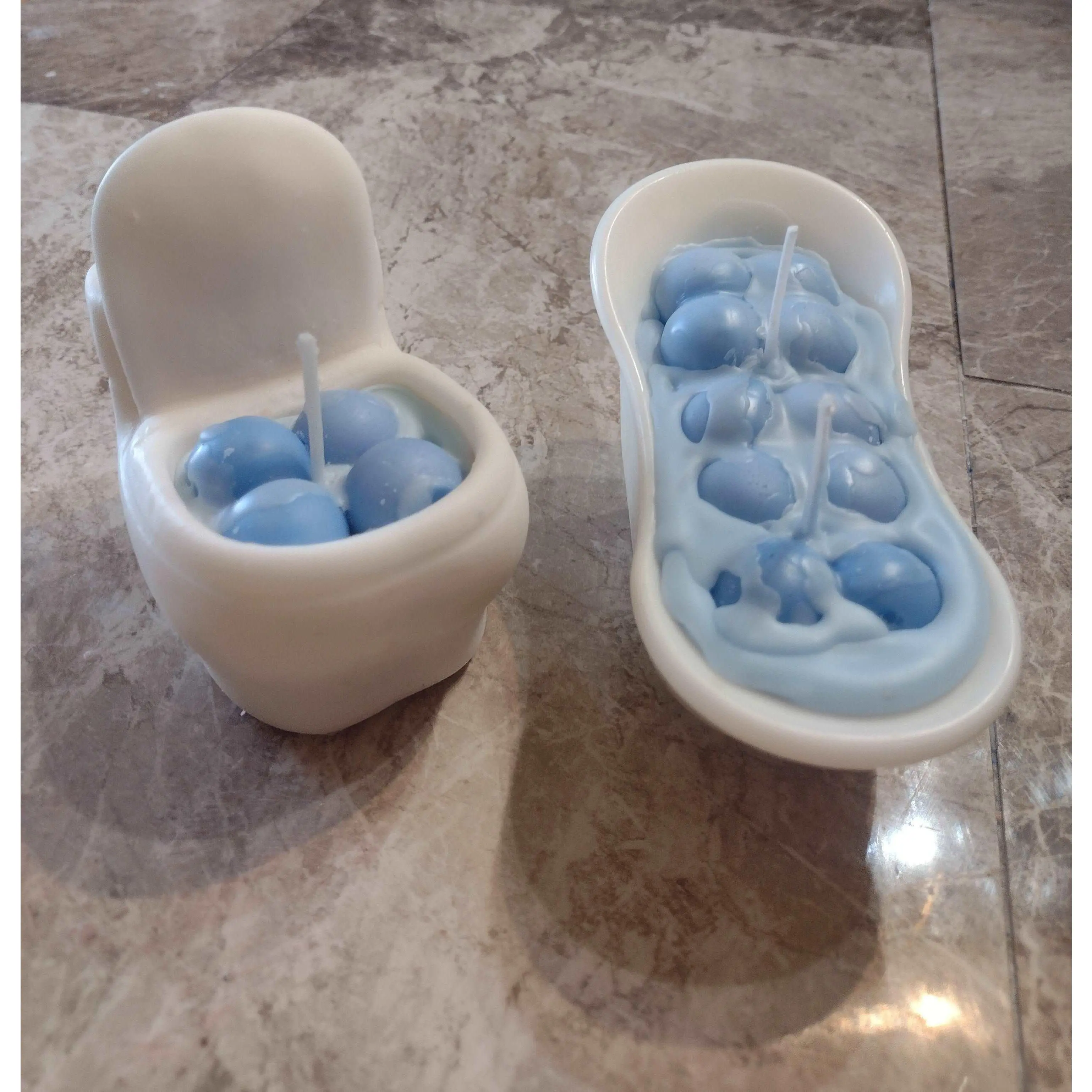 Serenity Bath & Toilet Candle Duo - Elegant Design for Relaxation and Comfort