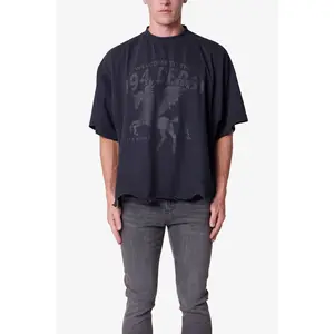 mnml Moth Eaten Cropped Tee
