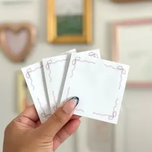 Purple bow sticky notepads, Christian stationary