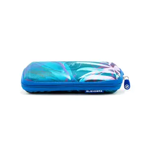 Blenders Lucent Case – EVA Hard Shell, Oxford Fabric, Rubber Zipper Pull, Stylish Protection for Sunglasses & Eyewear