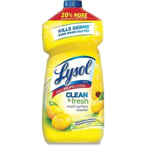 Lysol, Clean and Fresh MultiSurface Cleaner Scent Ounce, Lemon Sunflower, 48 Fl Oz