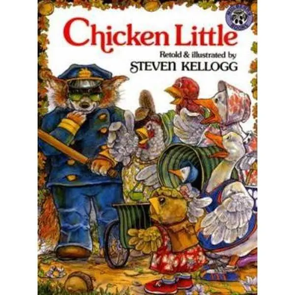 Used Hardcover Book - Chicken Little by Steven Kellogg, Classic Children's Educational Book with Funny Illustrations (English), Stories