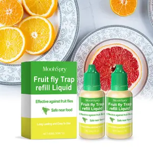 Fruit Fly Trap Refill Liquid - Household Kitchen & Living Room Sanitary Fruit Fly and Cockroach Bait Insect Repellent Liquid