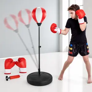Summer vibe freestanding inflatable boxing toy set for children aged 3–6 years,complete boxing accessories include child safety gloves,refined gift box packaging,portable play equipment for indoor,backyard,and beach activities,suitable for various sports