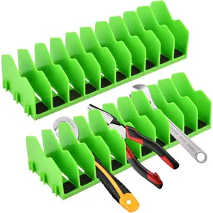 2 Pack Pliers Organizer Rack, 10 Slots Pliers Cutters Organizer Rack Tool Organizers Space Saving Tool Drawer Toolbox Organizers for Tools Box Storage