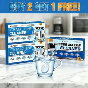 Buy 2 Get 1 Free, Newly packaged 6-piece ice maker cleaner descaling agent, upgraded formula, suitable for household ice machine cleaner mopping products